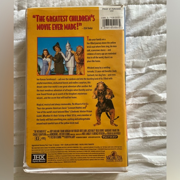 VHS MOVIES BUNDLE OF 4 Small Soldiers, Wizard of Oz, Snow White & Hercules - Picture 6 of 15